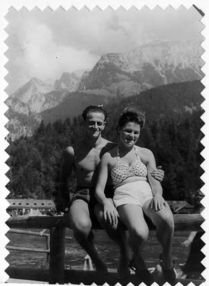 Jacob and Hildegard Hennenberg vacationing in Bavaria, Germany, in 1946.