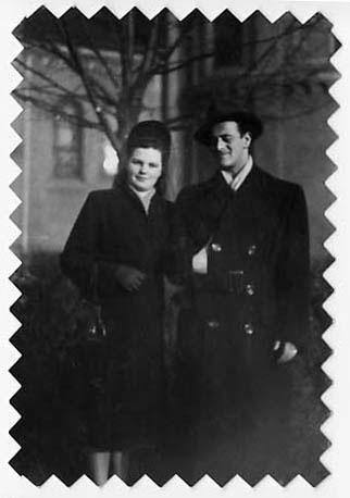 Jacob and Hildegard Hennenberg in 1946, Weiden, Germany