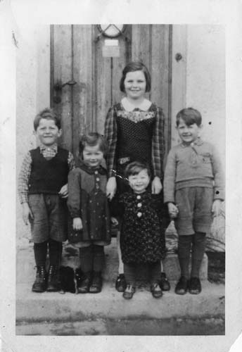 Hildegard Hennberg's (nee Hohnleitner) siblings. Pictured left to right: Kurt, Traudi, Inga, and Heinz.
