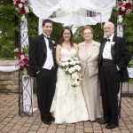 Jacob Hennenberg with his wife Hilde, grandaughter Debby, grandson David Horowitz. June 2011 at Beechmont Country Club.