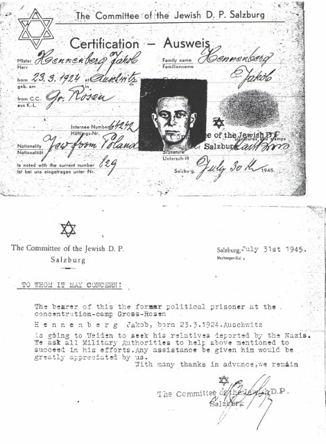 1945 july 31 DP Identification