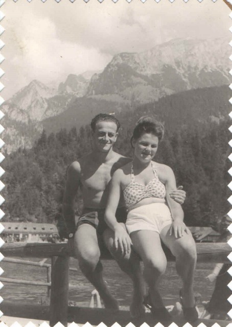 1946 Jacob and Hilde vacationing in Bavaria, GE 1946