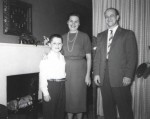 1950s Michael, Hildegard, and Jacob Hennenberg in their Tullamore Road, Cleveland Heights, Ohio, home.