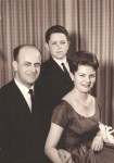 1961 Jacob and Hildegard Hennenberg pictured with their son Michael C. Hennenberg at his Bar Mitzvah
