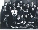 Cousin Bertha Hennenberg (Ruzia's sister) pictured bottom left with the Zionist Organization Beit Yaakov. She was born in Berlin, but came to live with the Hennenberg's in Oswiecim in 1938 when her father died.