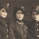 Oswiecim, c.1938. L-R: Sister Karola, cousin Yaffa Korngold, sister Ita